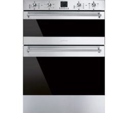 SMEG DUSF636X Electric Built-under Double Oven - Stainless Steel